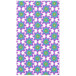 ラマダンのイードのスパークリーな花 テーブルクロス