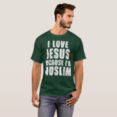 ラマダンのシャツMubarak Quran I Love Jesus Muslim Tシャツ (正面フル)