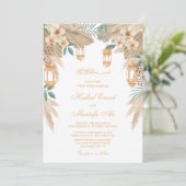 ラマダンのムスリム結婚式招待状 招待状 (スタンド正面)