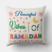 ラマダンの平和な雰囲気 クッション (裏面)