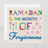 ラマダンの許しの月 シーズンカード (正面/裏面)