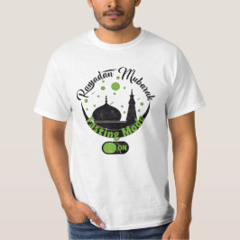 ラマダンの面白い言葉でファスティングモードオン Tシャツ