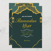 ラマダンイフタル招待状、イフタールインビデーションラマダン シーズンカード (正面/裏面)