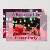 ラマダンイフタールディナーイスラムスリムパーティー 招待状 (正面/裏面)