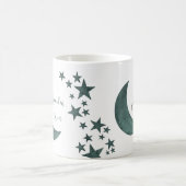 ラマダンカレエム三日月スターズイスラーム名前をカスタムする コーヒーマグカップ (中央)