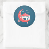 ラマダンカレムイエレガントスラムクレセントデザイン ラウンドシール (バッグ)