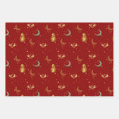 ラマダンカレムイードムバラクイスラム提灯 ラッピングペーパーシート (正面3)