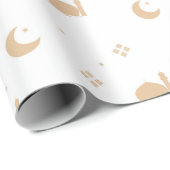 ラマダンカレムイードムバラク幸せなイードラッピング ラッピングペーパー (ロールコーナー)