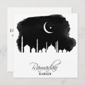 ラマダンカレムウォーターカラーモスク シーズンカード (正面/裏面)