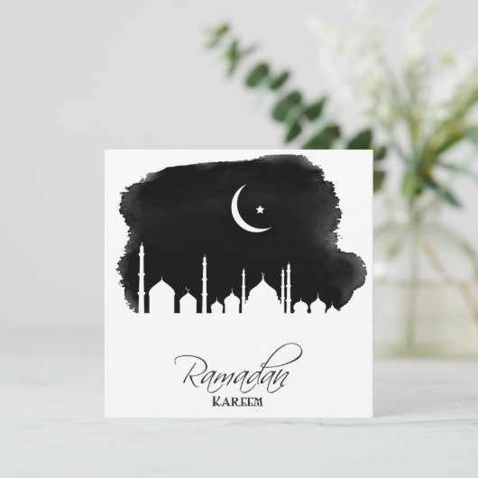 ラマダンカレムウォーターカラーモスク シーズンカード (スタンド正面)