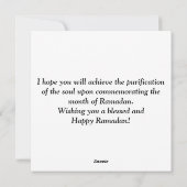 ラマダンカレムウォーターカラーモスク シーズンカード (裏面)