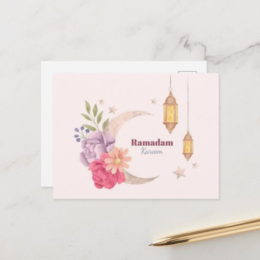 ラマダンカレムウォーターカラー ポストカード (正面/裏面インサイチュ)