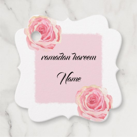 ラマダンカレムカスタムメッセージカード フェイバータグ (正面)