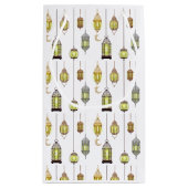 ラマダンカレムクレセントランタンムバラクイスラム スモールペーパーバッグ (裏面)