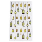 ラマダンカレムクレセントランタンムバラクイスラム スモールペーパーバッグ (正面)