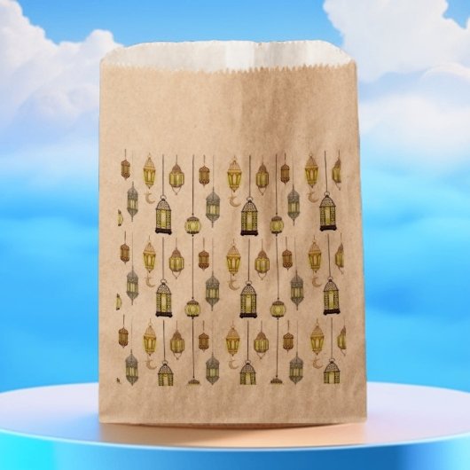ラマダンカレムクレセントランタンムバラクイスラム フェイバーバッグ