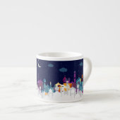 ラマダンカレムタイポグラフィイスラムクレセント文字 エスプレッソカップ (正面右)