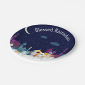 ラマダンカレムタイポグラフィイスラムクレセント文字 ペーパープレート (アングル)