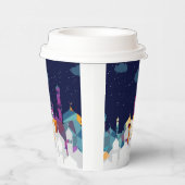 ラマダンカレムタイポグラフィイスラムクレセント文字 紙コップ (右)