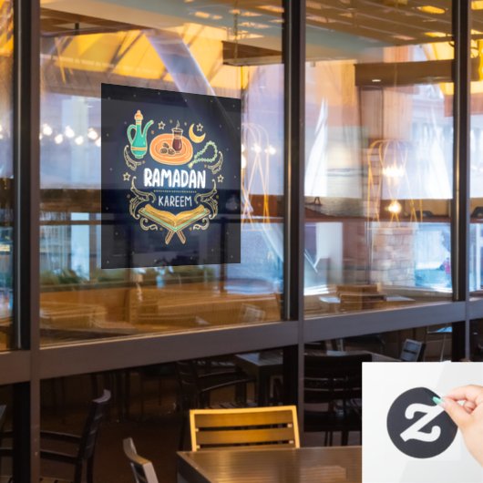 ラマダンカレムホームアールビジネス ウィンドウサイン (レストラン窓)