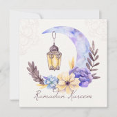 ラマダンカレムムバラクウォーターカラークレストフローラ シーズンカード (正面)