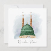 ラマダンカレムムバラクウォーターカラーマディーナムナワラ シーズンカード (正面)