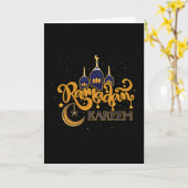 ラマダンカレムムバラク断食 カード (黄色い花)