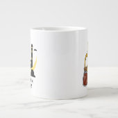 ラマダンカレムムムムムムスリムラマダン世界ムスリム ジャンボコーヒーマグカップ (正面)