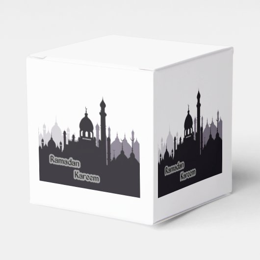 ラマダンカレムメッセージカードオフィスボックス フェイバーボックス (正面サイド)