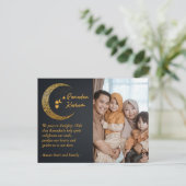 ラマダンカレムンパーソナライズされたムフォト文字 シーズンポストカード (スタンド正面)