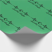 ラマダンカレムーンハートビートムスリム ラッピングペーパー (角)