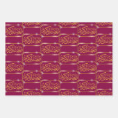 ラマダンカレム金ゴールドフレーム ラッピングペーパーシート (正面3)