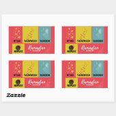 ラマダンカレム 長方形シール (シート)