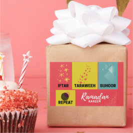 ラマダンカレム 長方形シール