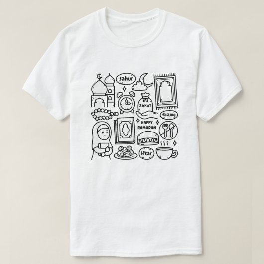ラマダンカレム Tシャツ (デザイン正面)