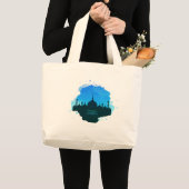 ラマダンカレムTシャツ ラージトートバッグ (正面(商品))