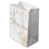 ラマダンカレームテーマ抱き枕お祝い ミディアムペーパーバッグ (裏面アングル)