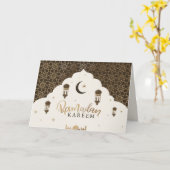 ラマダンカレーム カード (黄色い花)