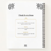 ラマダンノートブックプランナー,ドゥア,食事,ゴール ノートブック (裏面)