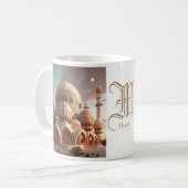 ラマダンムバラクの名前 コーヒーマグカップ (正面左)