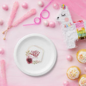 ラマダンムバラクウォーターカラーフローラ ペーパープレート (パーティー)