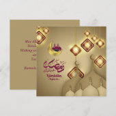 ラマダンムバラククレセントモスクパープル金ゴールド シーズンカード (正面/裏面)