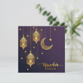 ラマダンムバラクビーズ宝石クレセント金ゴールド星 シーズンカード (スタンド正面)