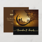 ラマダンムバラクフラットホリデーカード シーズンカード (正面/裏面)