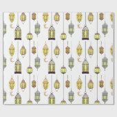 ラマダンムバラクムスリムフェスティングラマダンランタン ラッピングペーパー (フラット)