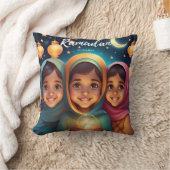 ラマダンムバラク子供用キャンドルクッション クッション (ブランケット)