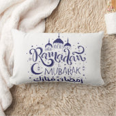 ラマダンムバラク枕BueNightムーンライト枕 ランバークッション (ブランケット)