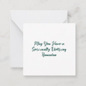 ラマダンムバラク ノートカード (裏面)