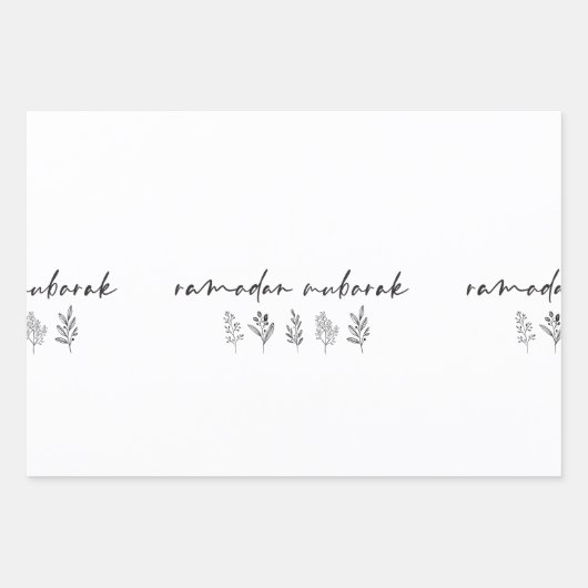 ラマダンムバラク！ ラッピングペーパーシート (正面)