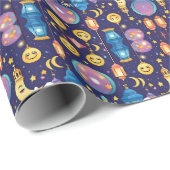 ラマダンランタンチルドレンおもしろいラッピング紙 ラッピングペーパー (ロールコーナー)